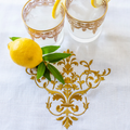 Victorian Table Runner White and Gold - The Emperor's Lane