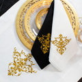 Victorian Table Runner White and Gold - The Emperor's Lane